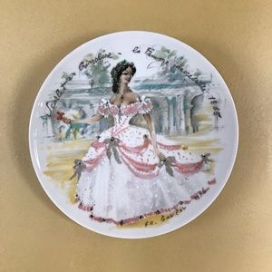 Limoges “Women of the Century” plate - Scarlet